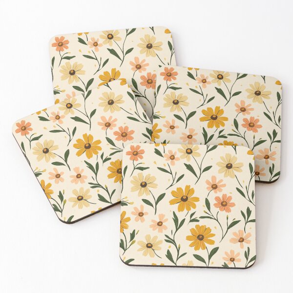 Item preview, Colorful seamless floral pattern - whimsigoth cottagecore orange blue yellow  designed and sold by cocomelon168.