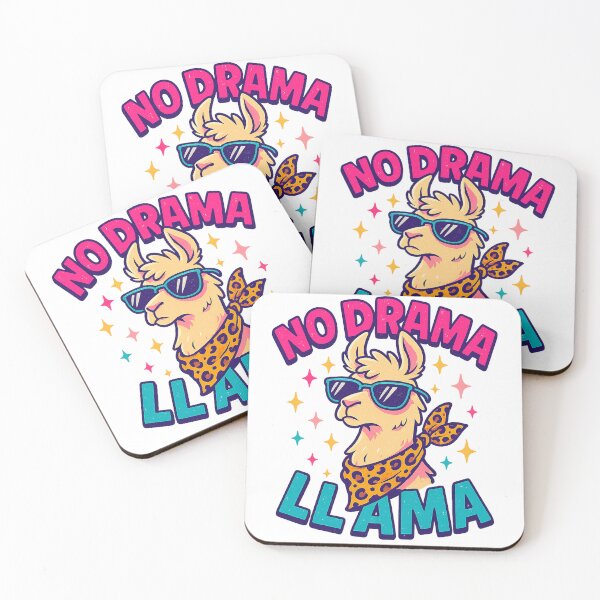 Item preview, No Drama Llama – Sassy Cartoon Style designed and sold by SpectrumCreations.