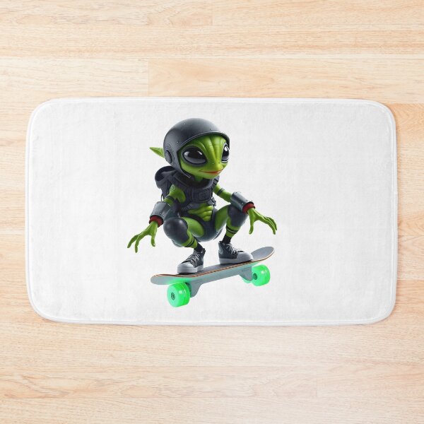Item preview, Alien on a skateboard designed and sold by PrintLabStudio.