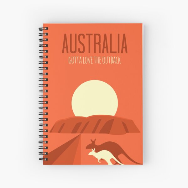 Australia Uluru Outback Spiral Notebook