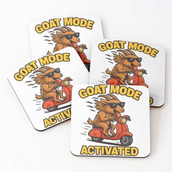 Item preview, GOAT MODE: ACTIVATED – Scooter-Riding Goat designed and sold by SpectrumCreations.