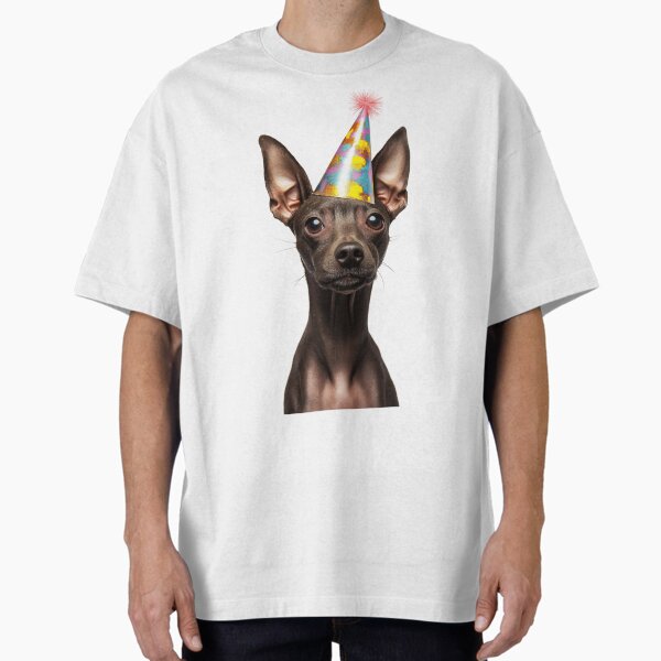 Item preview, Lindo perro Xoloitzcuintli con sombrero de fiesta para celebrar su cumpleaños designed and sold by LazyOwlStore.