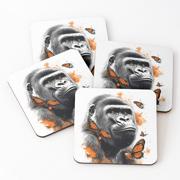 Item preview, brush paint gorilla designed and sold by aliraweb.