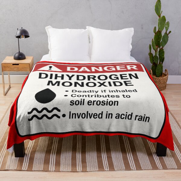 Item preview, Dihydrogen Monoxide: "Danger" Science Parody designed and sold by zzz888.