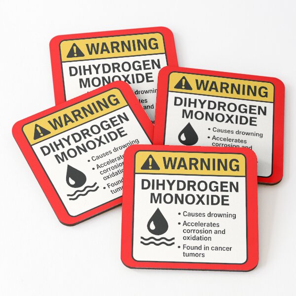 Item preview, Dihydrogen Monoxide: The Ultimate "Warning" Parody designed and sold by zzz888.