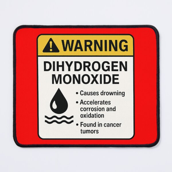 Item preview, Dihydrogen Monoxide: The Ultimate "Warning" Parody designed and sold by zzz888.