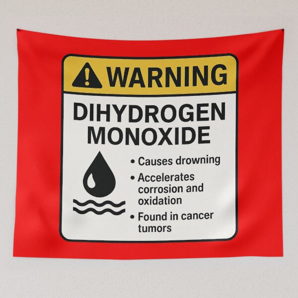 Item preview, Dihydrogen Monoxide: The Ultimate "Warning" Parody designed and sold by zzz888.
