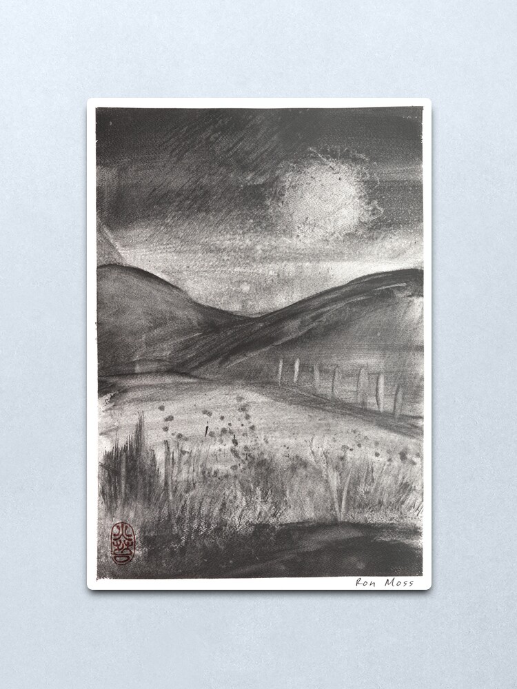 Alternate view of Graphite 1 Metal Print