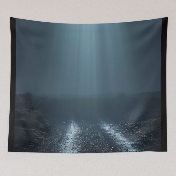Item preview, Divine Path: Ethereal Light on a Misty Track designed and sold by ShadowAndSlate.