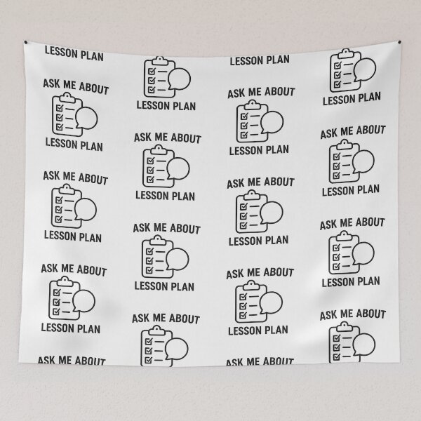 Item preview, ASK ME ABOUT LESSON PLAN designed and sold by TheWonkyEaselCo.