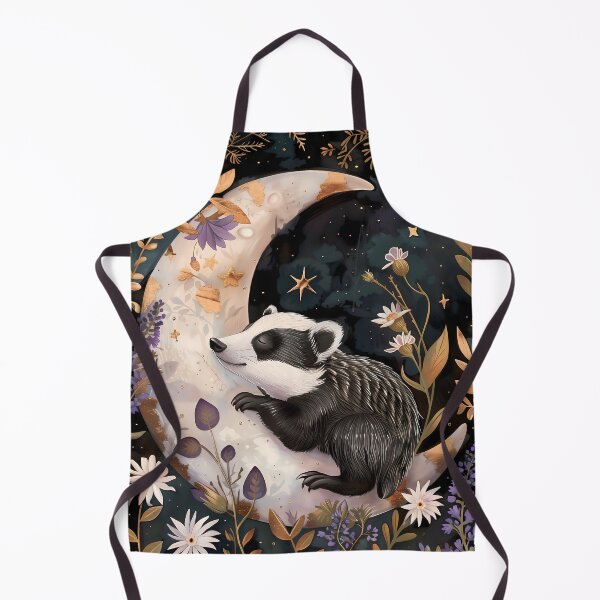 Item preview, Sleepy Badger - Crescent Moon Art designed and sold by PawPrintStyles.
