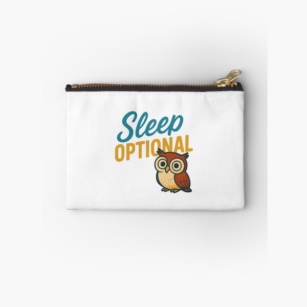 Item preview, Sleep Optional Owl Illustration - Funny Motivational Wall Art for Bedroom or Office designed and sold by Blurbean.