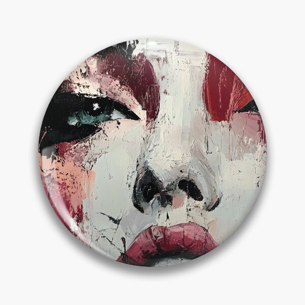 Item preview, Bold Abstract Female Portrait – Modern Textured Expressionist Art designed and sold by Blurbean.