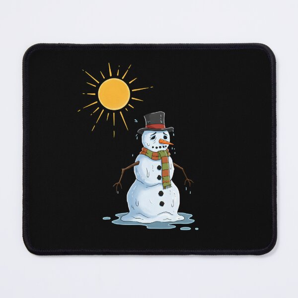 Item preview, Melting Snowman Under Summer Sun – Funny Hot Weather Cartoon designed and sold by Unlimited-Style.
