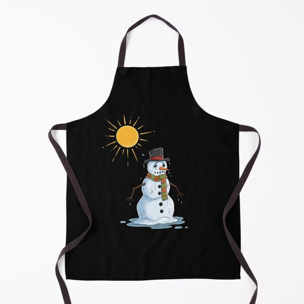 Item preview, Melting Snowman Under Summer Sun – Funny Hot Weather Cartoon designed and sold by Unlimited-Style.