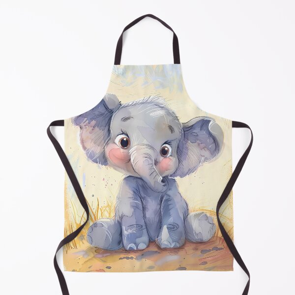 Item preview, Bright-Eyed Baby Elephant in Spring designed and sold by Blurbean.
