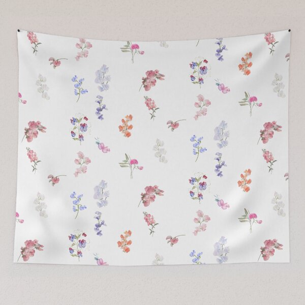 Item preview, Watercolor Sweet Pea Flowers  designed and sold by silviaol.