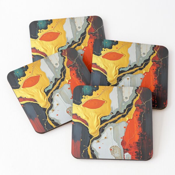 Item preview, Golden Glow – Abstract Art in Epic Style designed and sold by FotoworldEdel.