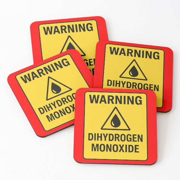 Item preview, Dihydrogen Monoxide Hazard Warning designed and sold by zzz888.