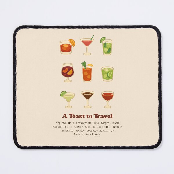 Item preview, A toast to Travel - Travel inspired Design designed and sold by HolaNomad.
