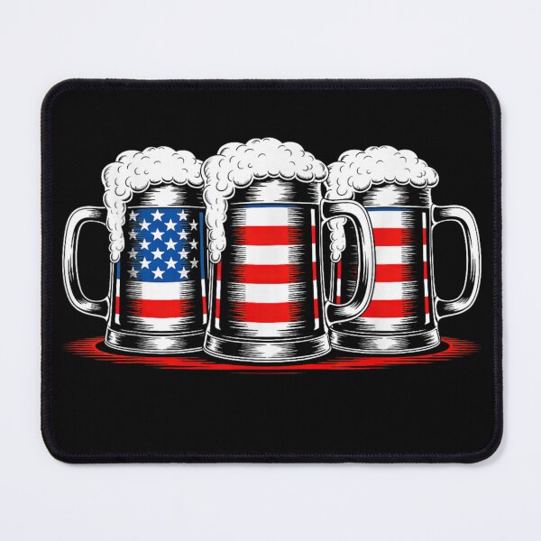 Item preview, Beer American Flag 4th of July Men Women Merica Drinking USA designed and sold by Winther-Art.