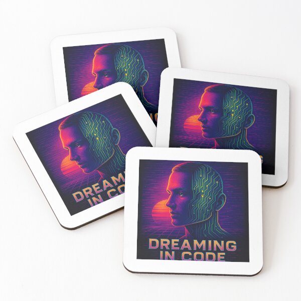 Item preview, Dreaming in Code – Futuristic Cyberpunk Neon Art designed and sold by Stilll Waters Studio.