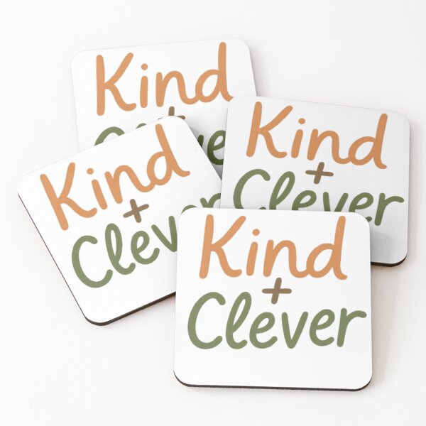 Item preview, KIND + CLEVER – Forest-Toned Mindful Message for Kids & Grown-Ups designed and sold by Educational Prints & Fun ABC Designs.