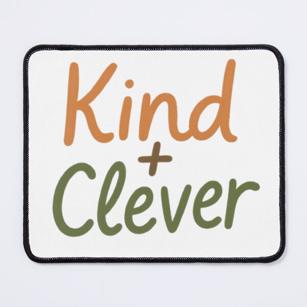 Item preview, KIND + CLEVER – Forest-Toned Mindful Message for Kids & Grown-Ups designed and sold by Educational Prints & Fun ABC Designs.