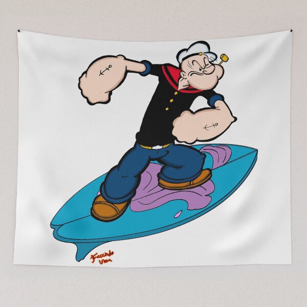 Item preview, Surf’s Up, Sailor! – Retro Toon Wave Rider designed and sold by FacundoUnia.