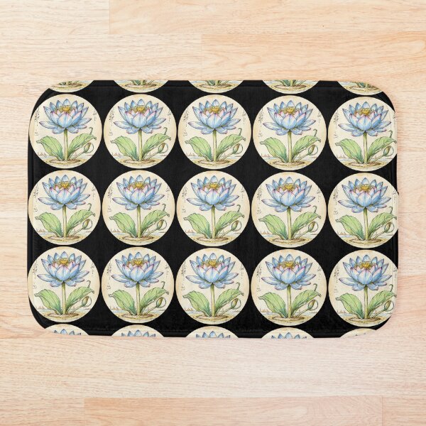 Item preview, Círculo de flores de loto egipcias designed and sold by Agnes-Creative.