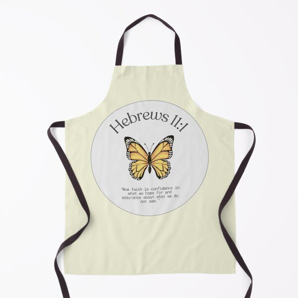 Item preview, Hebrews 11:1 Yellow Butterfly Bible Verse designed and sold by bywellversed.