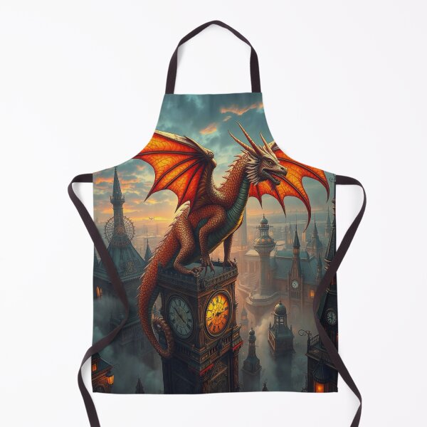 Item preview, Clockwork Dragon Dreams – Mystical elegance meets steampunk flair in a world full of gears and magic designed and sold by FotoworldEdel.