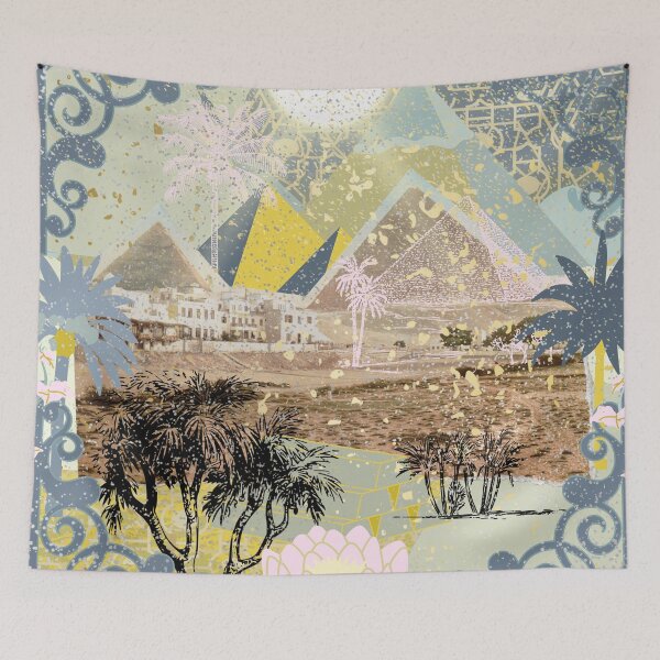 Item preview, Ancient Egyptian Pyramids Art, archeology and voyage in Cairo designed and sold by Sugar Wisdom .