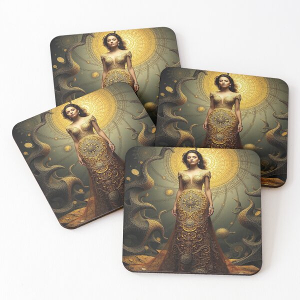 Item preview, Golden Fusion – Epic Abstract Art with cinematic depth and unique elegance designed and sold by FotoworldEdel.