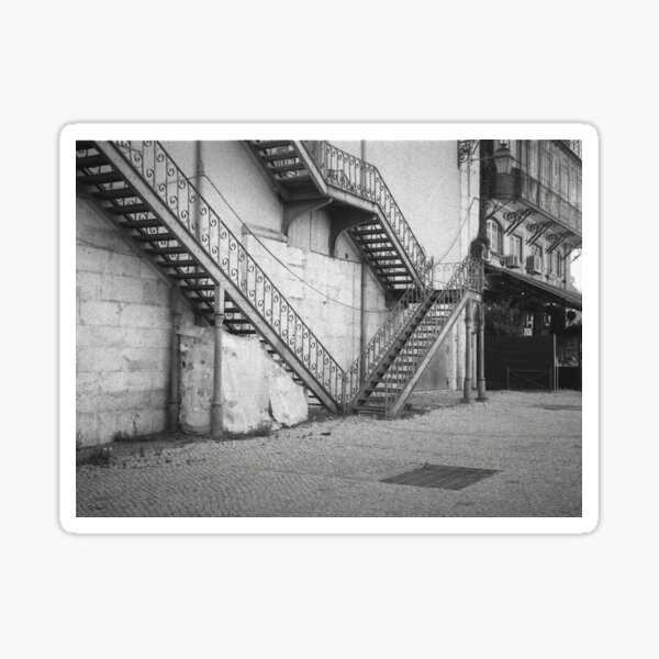 Item preview, Iron Staircases Against Stone Wall - 110 Film designed and sold by Vufeeh.