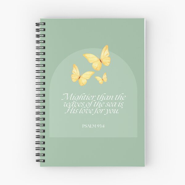 Item preview, Yellow Butterfly Bible Verses - Psalm 93:4 designed and sold by bywellversed.
