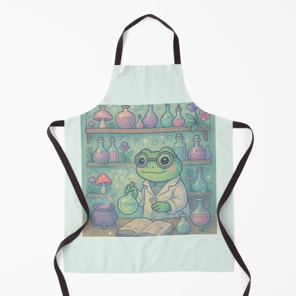 Item preview, Frog Alchemist Potion Lab – Cute Whimsical Frogcore Illustration designed and sold by MustHaveVibes.