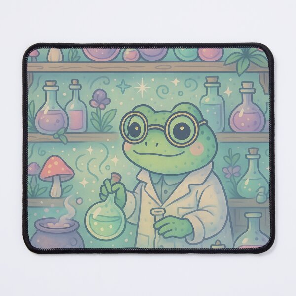 Item preview, Frog Alchemist Potion Lab – Cute Whimsical Frogcore Illustration designed and sold by MustHaveVibes.