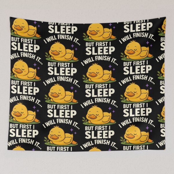 Item preview, “Tired Duck Humor Tee – Productivity Can Wait, I Need Sleep” designed and sold by TeeTimeTreasure.