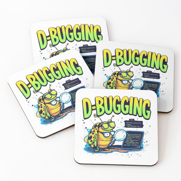 Item preview, D-Bugging - Funny Programmer Bug Cartoon Art designed and sold by Modern-Mojo.