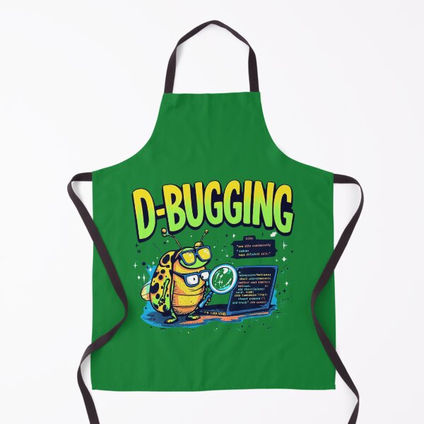 Item preview, D-Bugging - Funny Programmer Bug Cartoon Art designed and sold by Modern-Mojo.