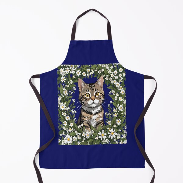 Item preview, Tabby Cat And Massachusetts Mayflowers 1 designed and sold by taiche.