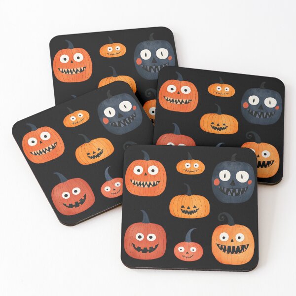 Item preview, Cute Halloween Jack-o-Lantern Pumpkin Illustrations designed and sold by GolDreamShop.