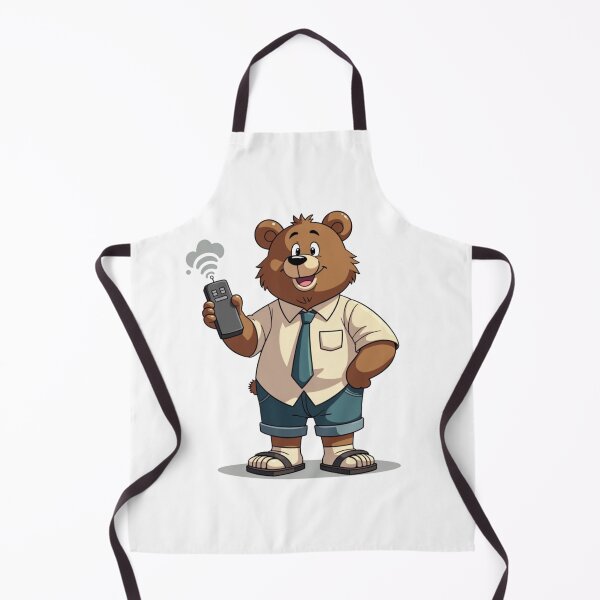 Item preview, Cartoon Bear in Dad Attire – Bear Dad' Illustration for Fathers designed and sold by ebocraft.