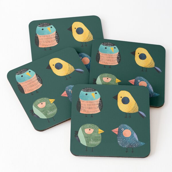 Item preview, Whimsical Bird Illustrations designed and sold by GolDreamShop.