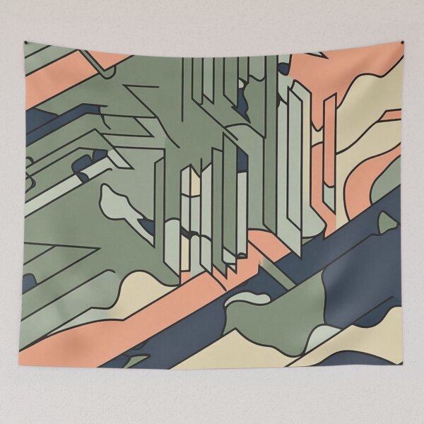 Item preview, Linear Tactical Camouflage in Sage Peach designed and sold by CamouflageLab.