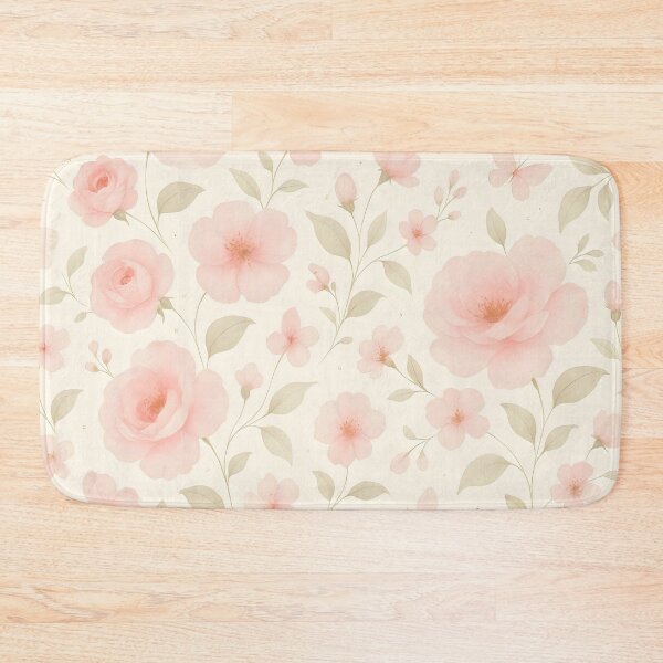 Item preview, Summer Blush Botanicals – Seamless Pink Floral Watercolor Pattern designed and sold by PixelNovaStudio.