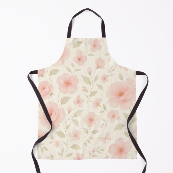 Item preview, Summer Blush Botanicals – Seamless Pink Floral Watercolor Pattern designed and sold by PixelNovaStudio.