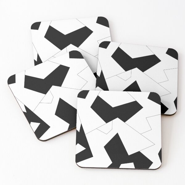 Item preview, Abstract geometric pattern - black and white. designed and sold by K.S ART.