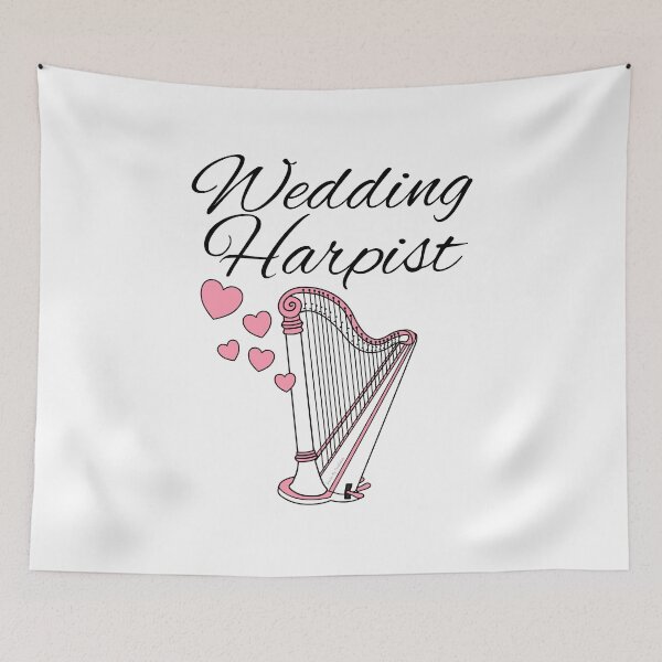 Item preview, Wedding Harpist, Harp Player String Musician designed and sold by doodlerob.